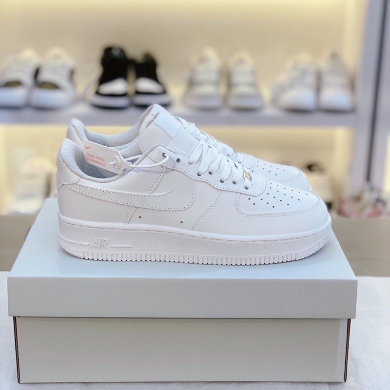 Giày Sneaker Ni.Ke Air Force 1 Trắng Full White - Giày Thể Thao - Giày Nam 2023 - Đầy đủ phụ kiện, hộp, giấy