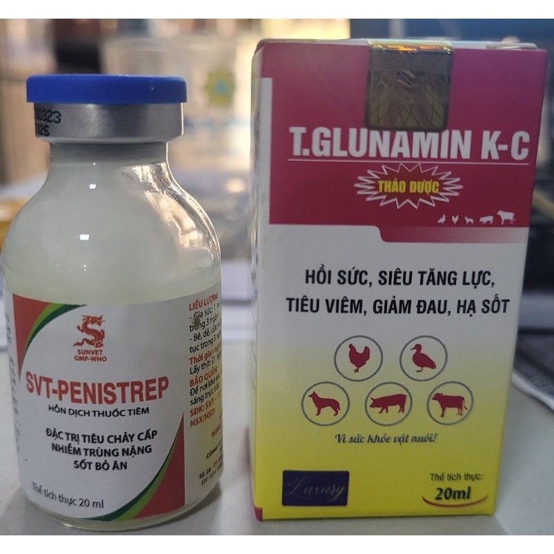 combo tụ huyết trùng, tiêu chảy, ecoli bại huyết thú cưng ( 2 lọ 20ml)