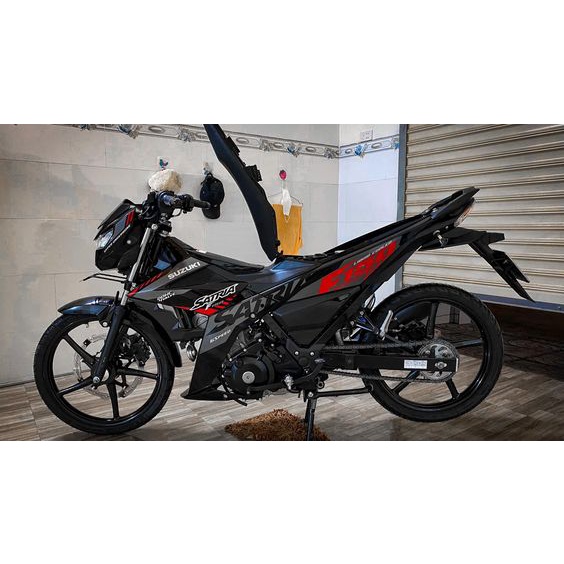 Tem satria  ZIN ĐEN ĐỎ TEM CAO CẤP 3 LỚP SIÊU BỀN SIÊU DÍNH