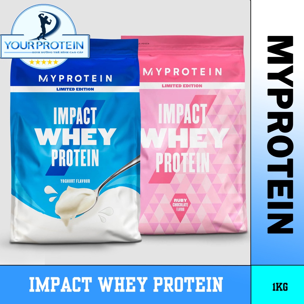 Myprotein - Impact Whey Protein 1KG - 40 Lần Dùng [ TẶNG QUÀ ]