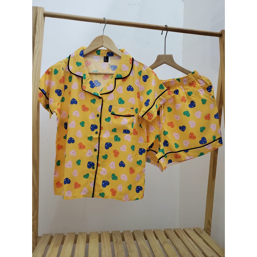 Bộ Tole Lanh Pijama Đùi Tay Ngắn size từ (40-75kg)