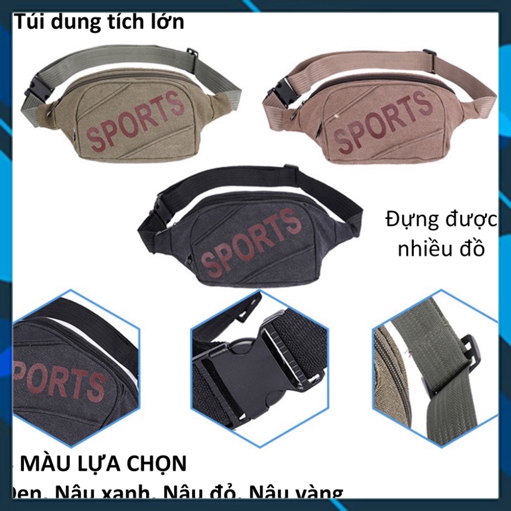 Túi đựng laptop đi bộ Sport T012 túi xách tay hông túi xách tay dây lưng đi bộ trang điểm túi xách bụng ngực anm32