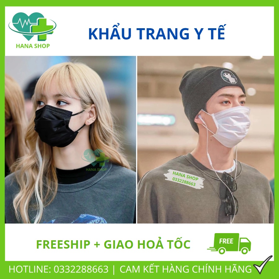 [Set 50 Cái] Khẩu Trang Y Tế Thái Lan Mask 4 Lớp Dày Dặn, Hàng Cao Cấp Chính Hãng Có Logo Kiểm Định Chất Lượng