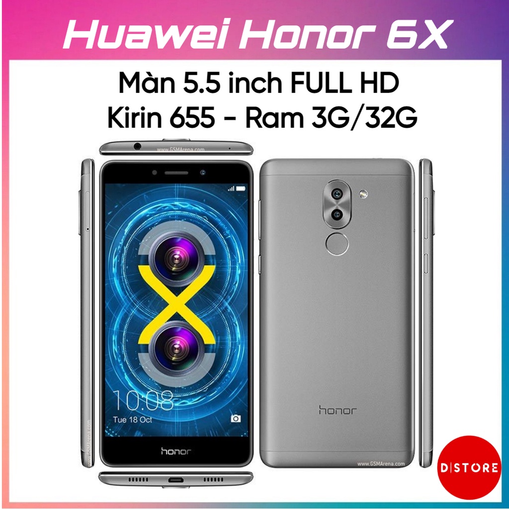 Điện thoại Huawei Honor 6X - Ram 4G/32G - Camera Kép