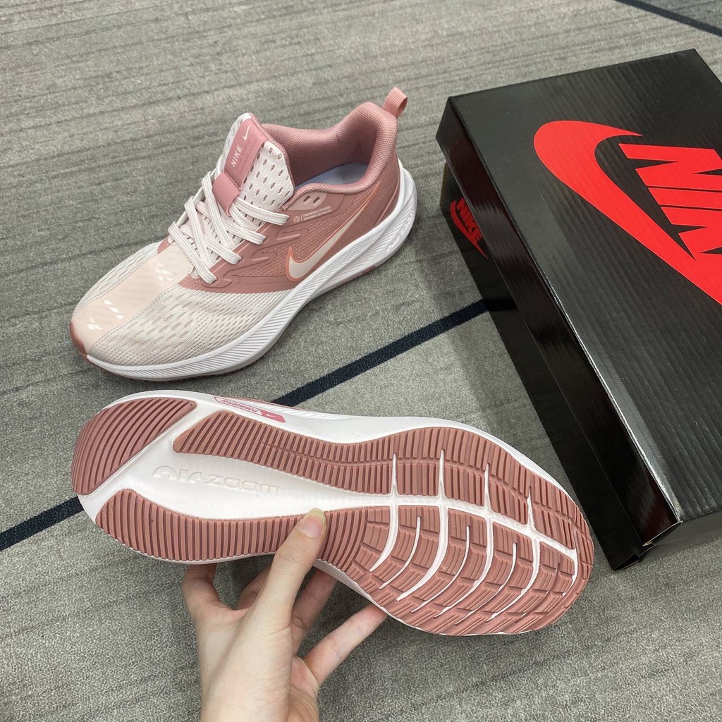 Giày Thể Thao Nữ Sneaker Nike_Zoom Water Shell Hồng Siêu Nhẹ Thích Hợp Chạy Bộ Hàng Cao Cấp