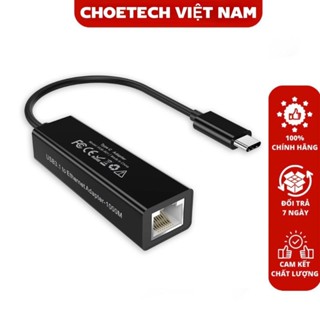 Hub CHOETECH HUB-R01 chuyển đổi cổng USB type C sang lan ethernet RJ45- hàng chính hãng