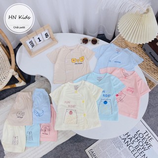 Bộ cộc mầu cúc lệch thun lạnh HNkids
