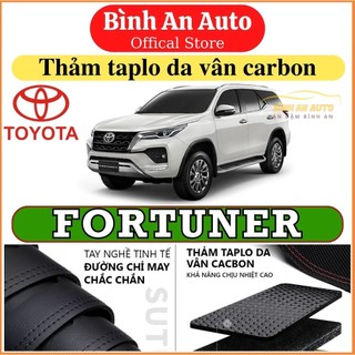 Thảm taplo TOYOTA FORTUNER 2017- 2022 dập vân cacbon cao cấp - Bình An Auto