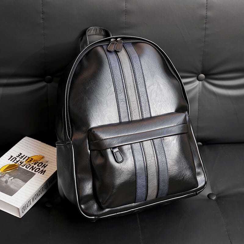 Balo da thời trang nam nữ da PU cao cấp chống thấm nước cặp đi học đi chơi ulzzang balo đựng laptop 15.6 in