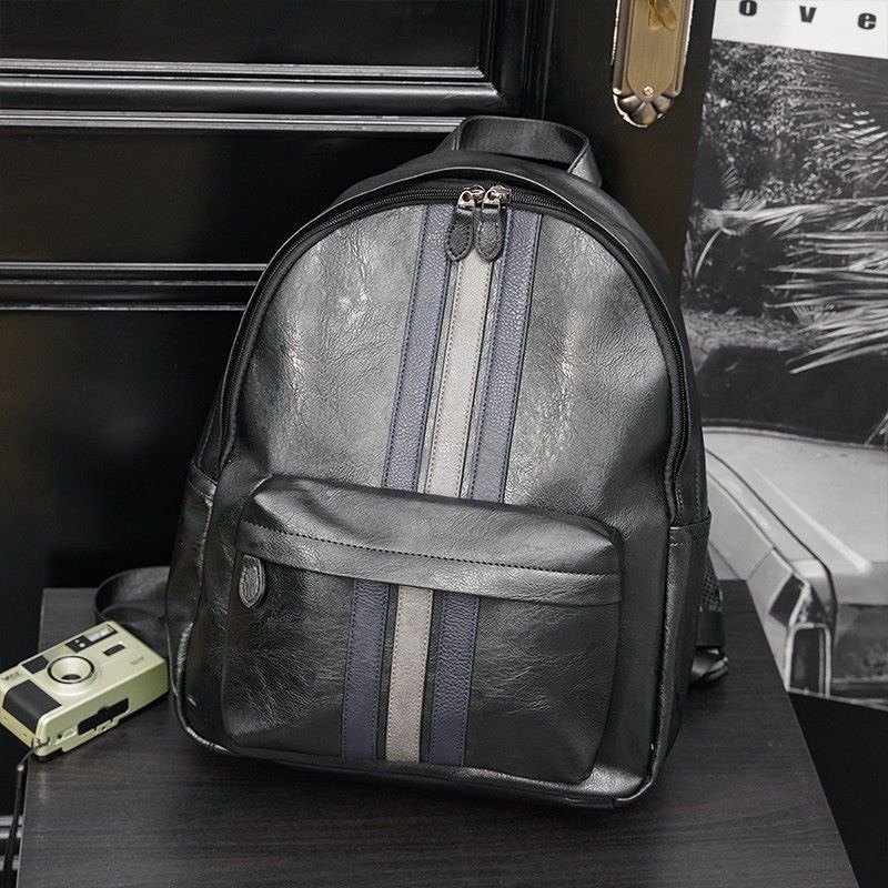 Balo da thời trang nam nữ da PU cao cấp chống thấm nước cặp đi học đi chơi ulzzang balo đựng laptop 15.6 in