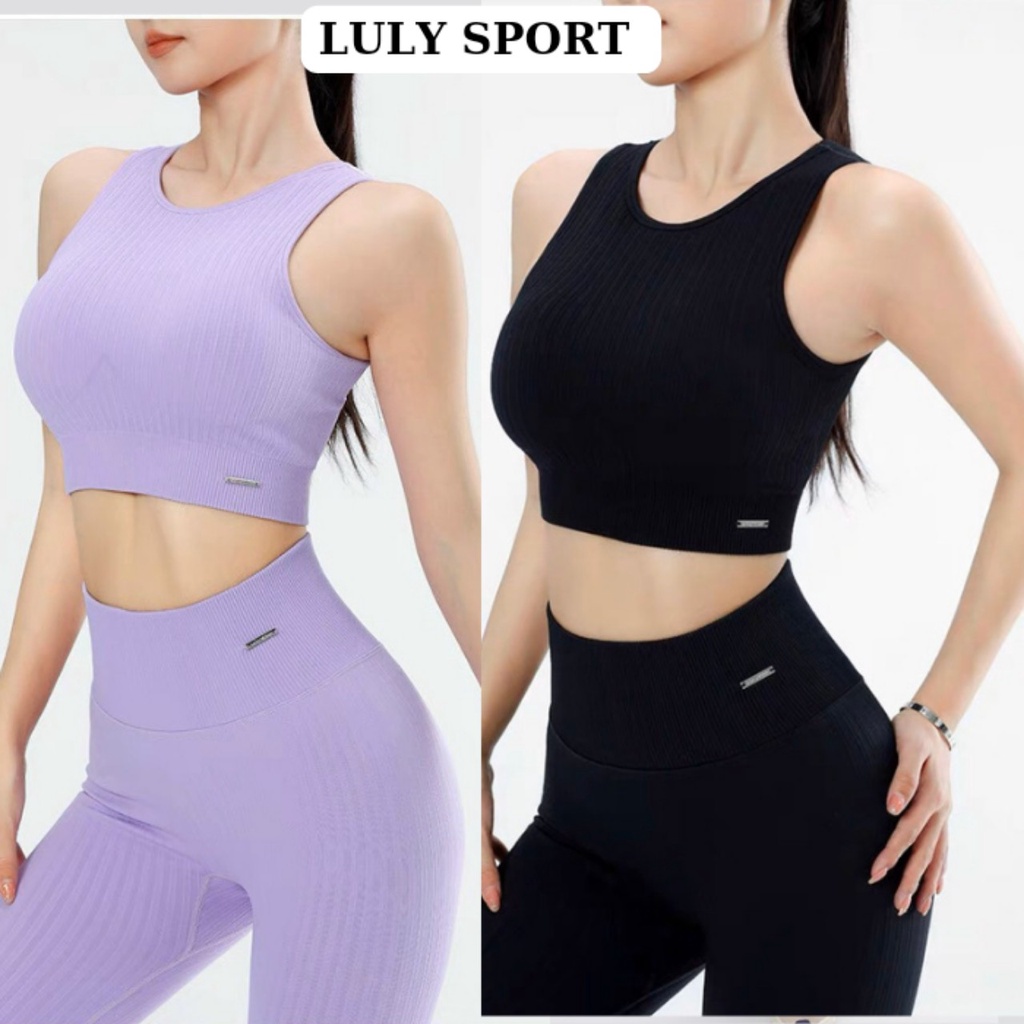 Sét đồ tập gym nữ LULY SPORT hàng Quảng Châu cao cấp,thấm hút mồ hôi, co giãn 4 chiều