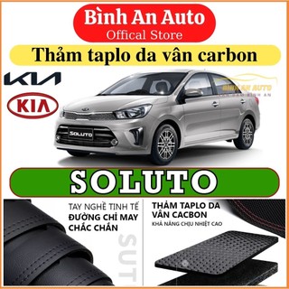 Thảm taplo KIA SOLUTO 2019-2022 dập vân cacbon cao cấp chống nóng hiệu quả
