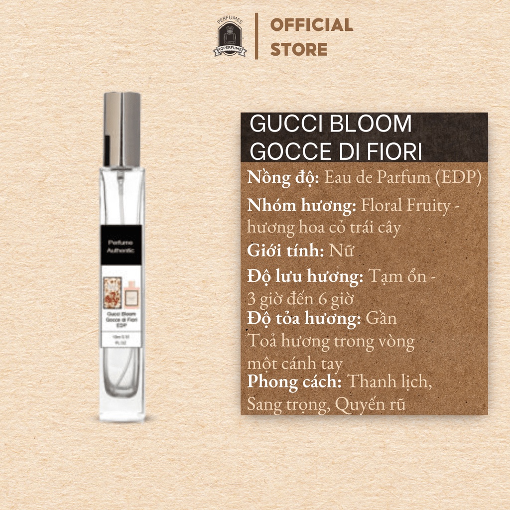 Nước Hoa Nữ Chiết Mini Gucci Bloom Eau De Parfum Mẫu Thử 10ml