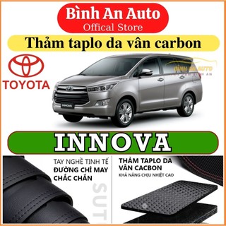 Thảm taplo TOYOTA INNOVA 2006- 2022 dập vân cacbon cao cấp chống nóng hiệu quả