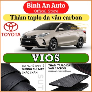 Thảm taplo TOYOTA VIOS 2014-2023 da dập vân cacbon cao cấp chống nóng chống nắng hiệu quả