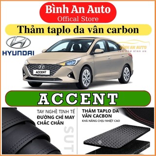 Thảm taplo HYUNDAI ACCENT , thảm da vân carbon, thảm nhung chống nắng, chống nắng hiệu quả