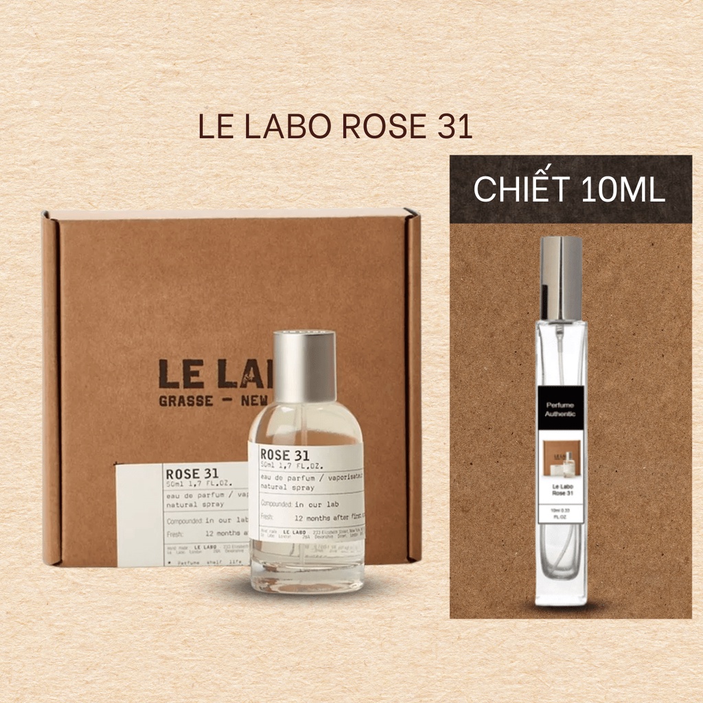 [CHÍNH HÃNG] Nước Hoa Nam Nữ (Unisex) Le Labo Rose 31 Chiết 10ml Cuốn hút, Tinh tế, Sang trọng | BigBuy360 - bigbuy360.vn