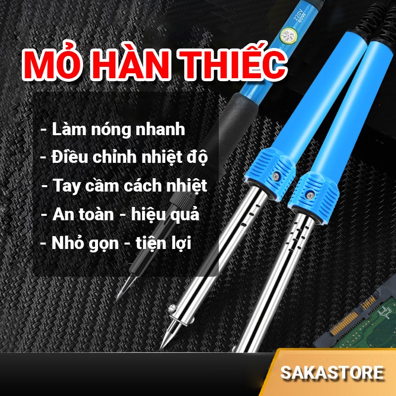 Máy hàn thiếc mini, mỏ hàn thiếc nhỏ gọn, mối hàn chắc chắn, chịu lực tốt như hàn máy chuyên dụng