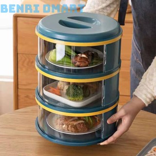 lồng bàn 5 tầng nhựa cao cấp chống bụi bẩn , lồng bàn đa tầng cửa kéo GG51
