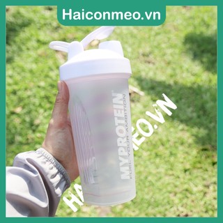 Bình lắc shaker whey gym 650ml tặng kèm bóng lắc inox My protein
