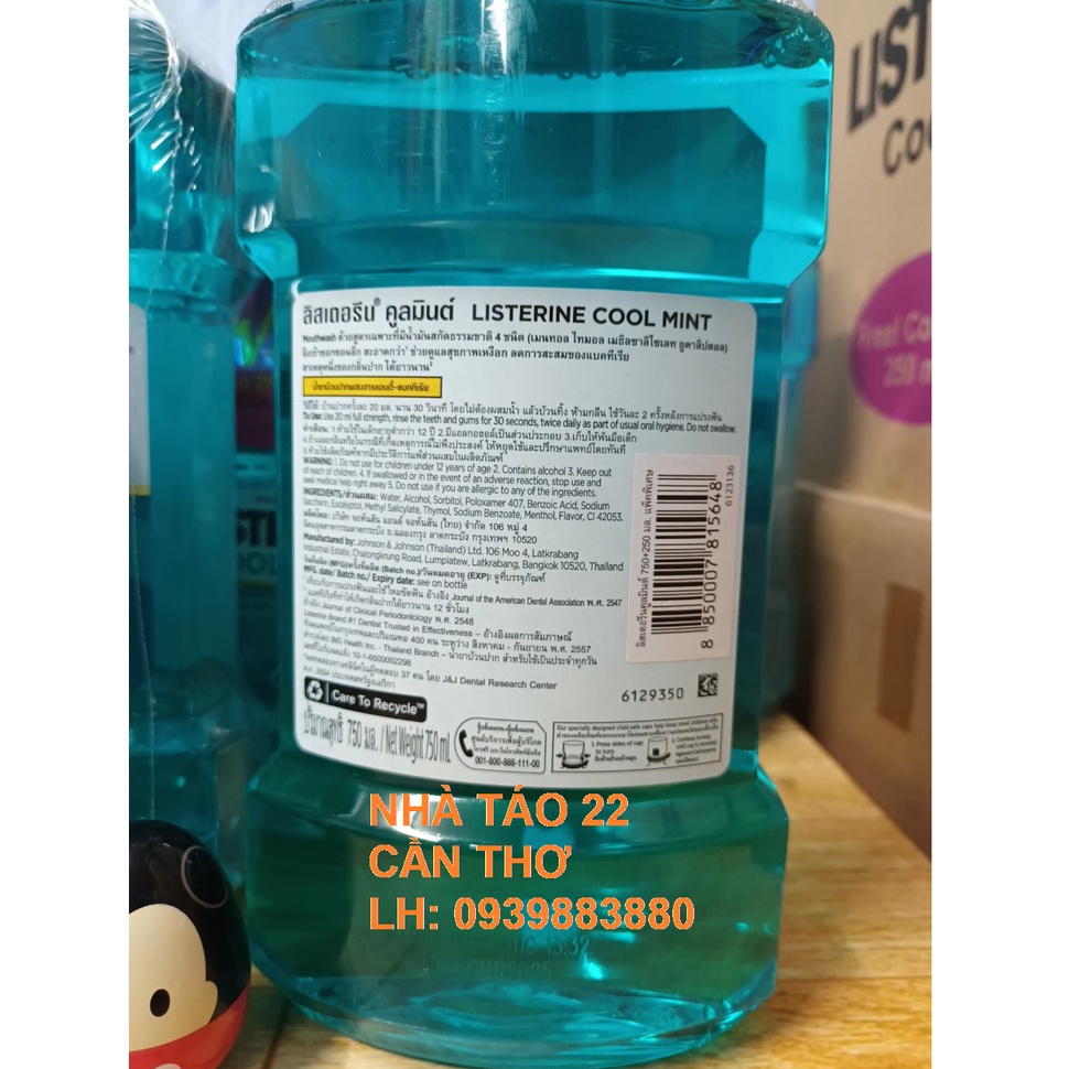 Nước Súc Miệng LISTERINE 1000ml - SET 2 Chai