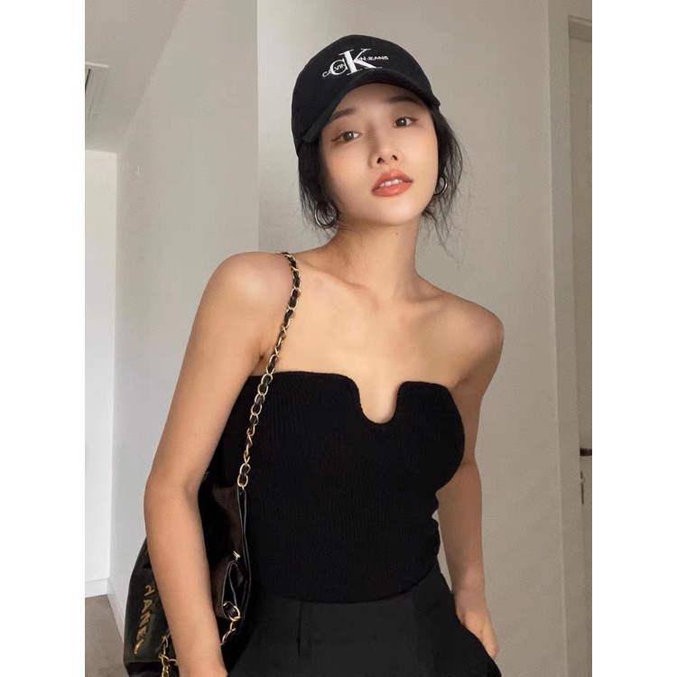 Áo croptop nữ dệt kim sát nách màu trơn dáng ôm thời trang mùa hè quyến rũ cho nữ Kimee MA052 | BigBuy360 - bigbuy360.vn