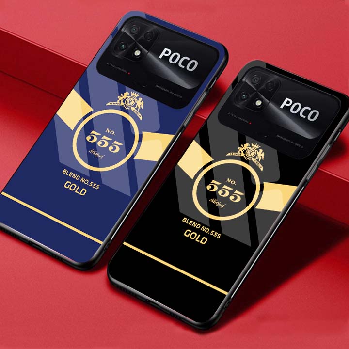 Ốp Lưng XIAOMI POCO C40 Lưng Kính Cường Lực Bóng, Cao Cấp Mới Nhất