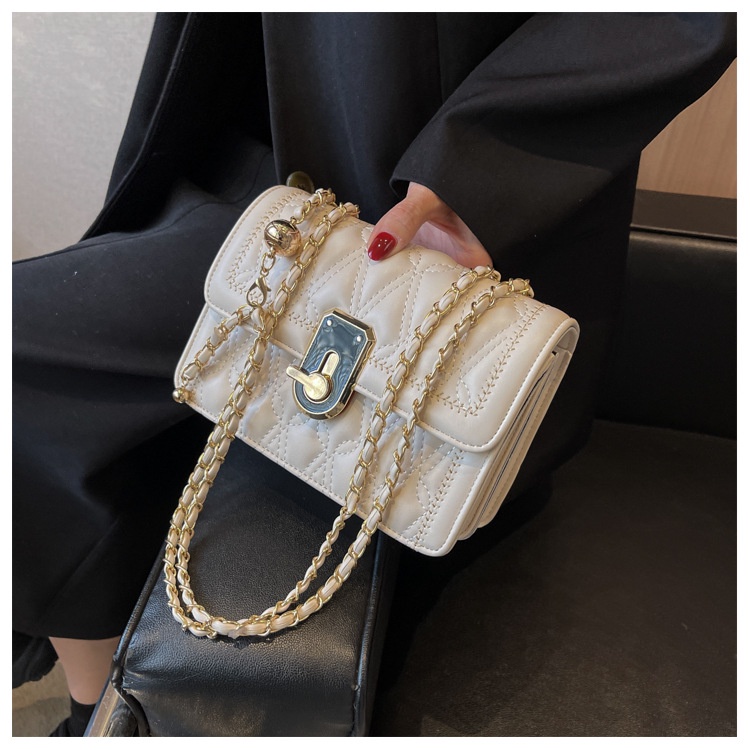 Túi xách nữ đeo chéo 3 ngăn - Túi đeo vai khóa xoay thời trang hàn quốc 542