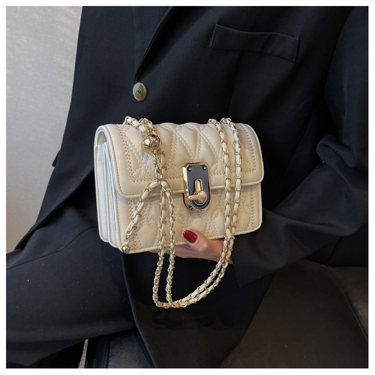 Túi xách nữ đeo chéo 3 ngăn - Túi đeo vai khóa xoay thời trang hàn quốc 542