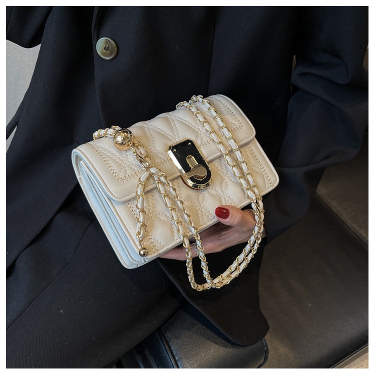 Túi xách nữ đeo chéo 3 ngăn - Túi đeo vai khóa xoay thời trang hàn quốc 542