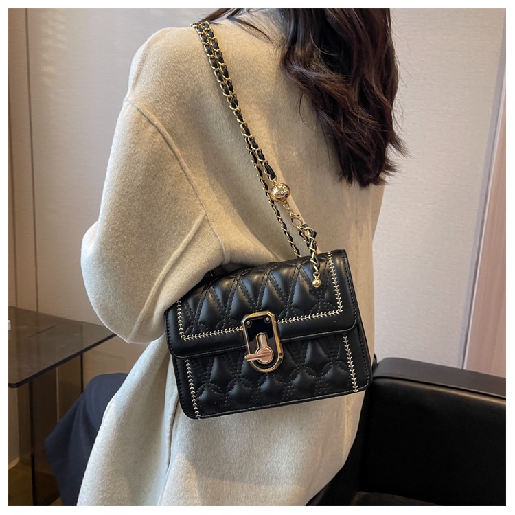 Túi xách nữ đeo chéo 3 ngăn - Túi đeo vai khóa xoay thời trang hàn quốc 542