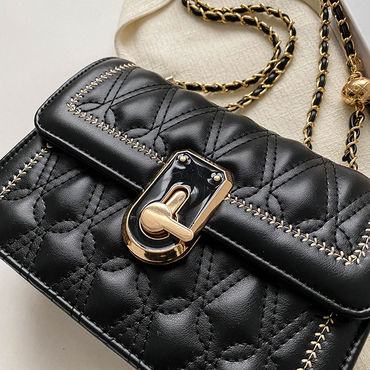 Túi xách nữ đeo chéo 3 ngăn - Túi đeo vai khóa xoay thời trang hàn quốc 542