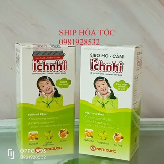 Siro ho cảm Ích Nhi hỗ trợ giảm ho, tăng đề kháng chai 90ml