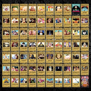 A5 - Tờ truy nã - Wanted Poster nhân vật One Piece - Khổ nhỏ 14.4 cm x 20.3 cm
