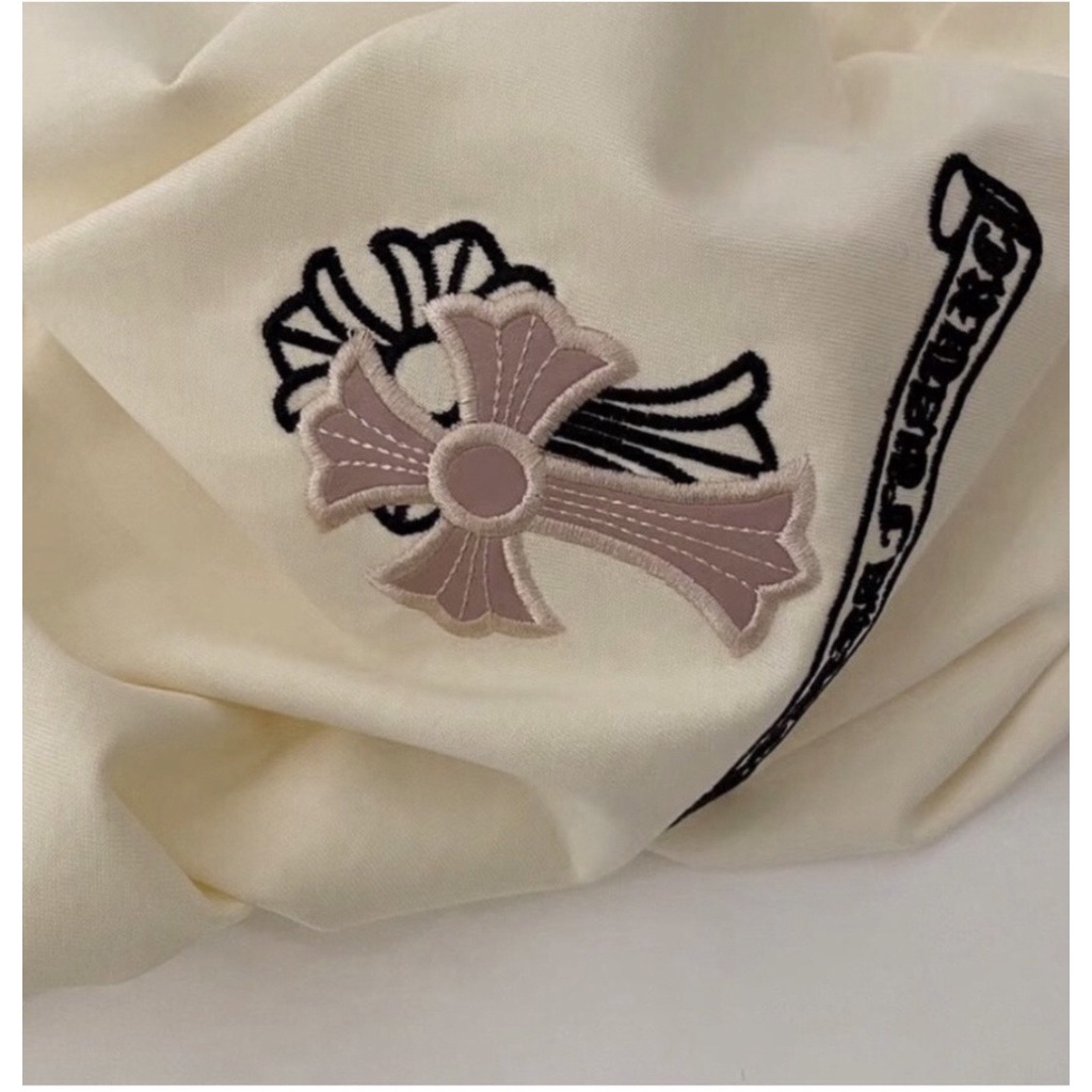 Áo Phông Nam Nữ Premium Chrome Hearts In Hình Thánh Giá Hồng 5D - Chất Liệu Cotton Co Giãn 4 Chiều Siêu Cấp