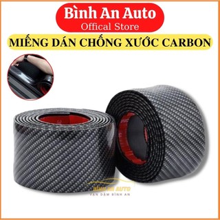 Miếng dán chống xước mạ cacbon cao cấp - Nẹp cacbon dán chống xước nhiều vị trí trên ô tô - Bình An Auto