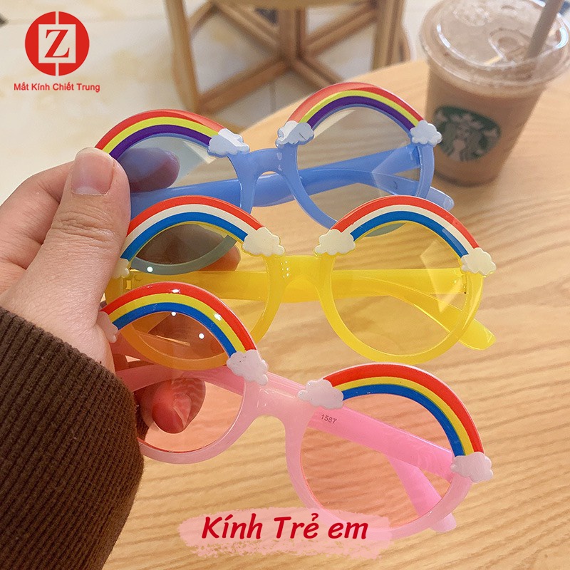 Kính Mắt Thời Trang cho Bé gọng Cầu Vồng đáng yêu xinh xắn đủ màu kẹo ngọt mã H1587