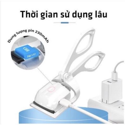 Kẹp Mi Điện Thông Minh Làm Cong Nhanh Chóng Nhỏ Gọn Tiện Dụng Sạc Điện Cổng USB