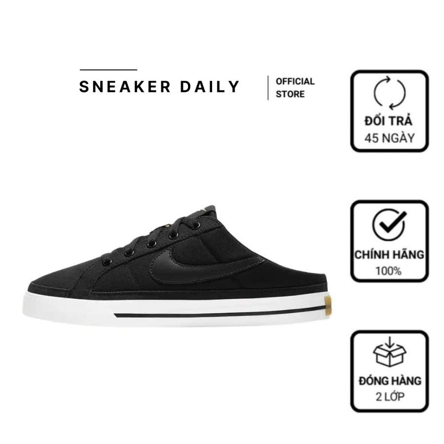 Giày nữ Court Legacy Mule Black DB3970-001