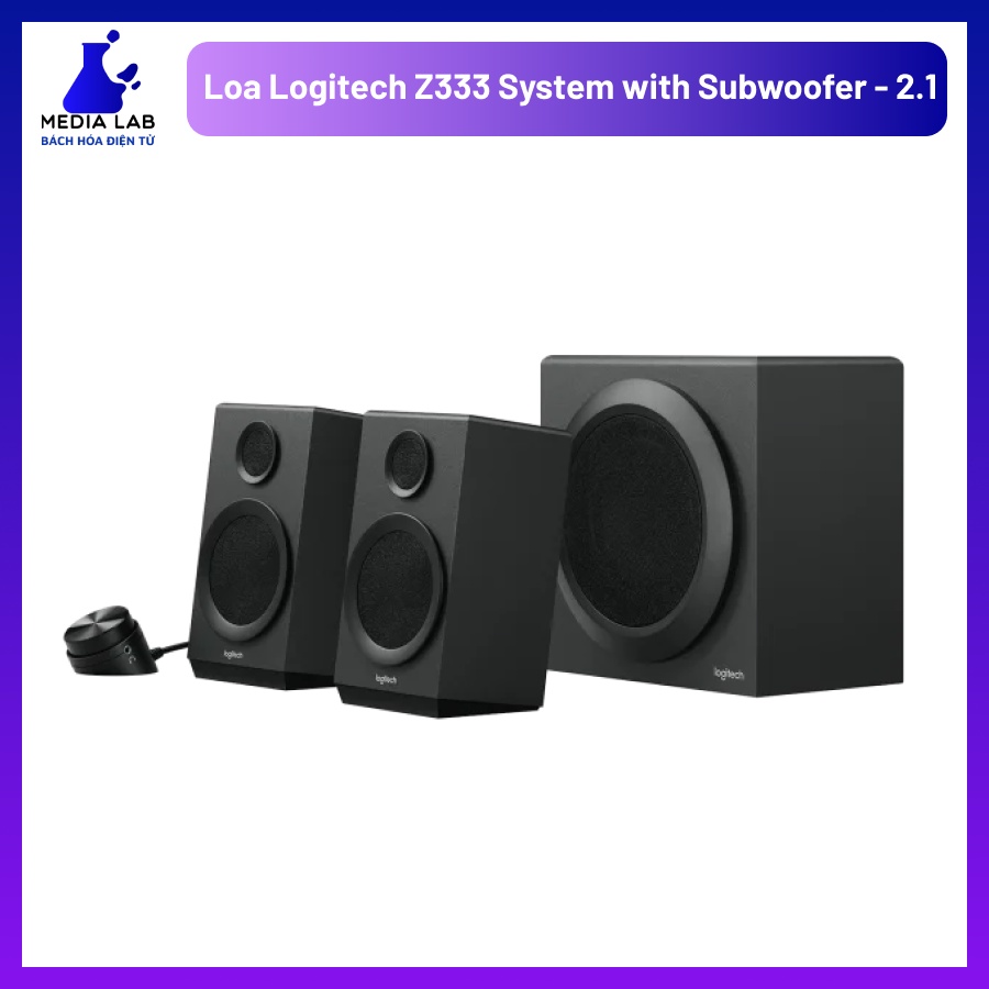 Loa Logitech Z333 System with Subwoofer, loa máy tính, loa để bàn, loa vi tính, media lab.