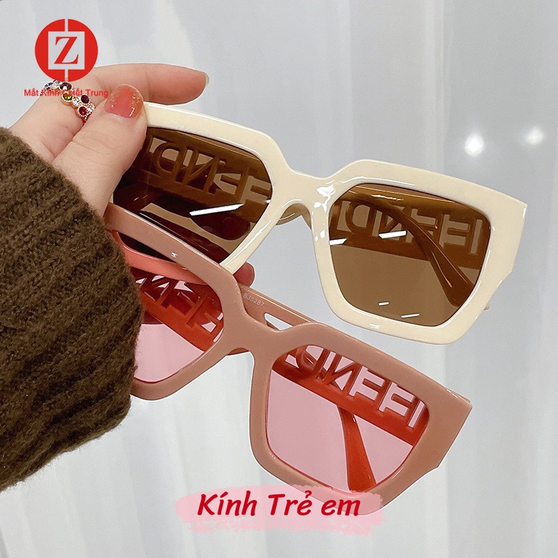 Kính mát cho Bé Trai Bé Gái EENDI form vuông,chân gọng thiết kế độc đáo, Catwalk chụp ảnh cho bé yêu mã H8853