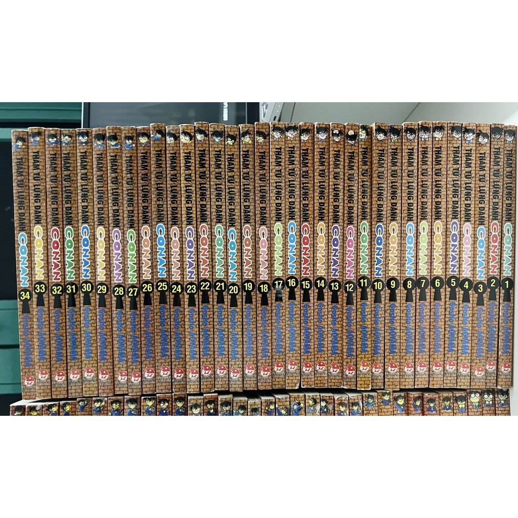 Conan từ tập 1 đến 71; từ 76 đến 84; từ 87 đến 94, tập 98.