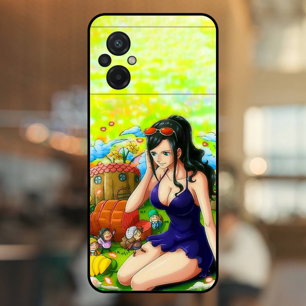Ốp lưng điện thoại Poco M5 viền đen Nico Robin One Piece Đảo Hải Tặc