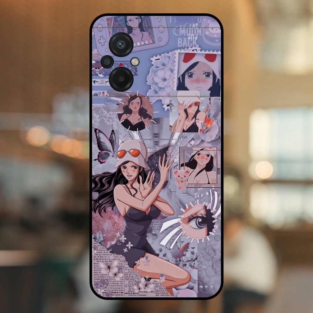 Ốp lưng điện thoại Poco M5 viền đen Nico Robin One Piece Đảo Hải Tặc