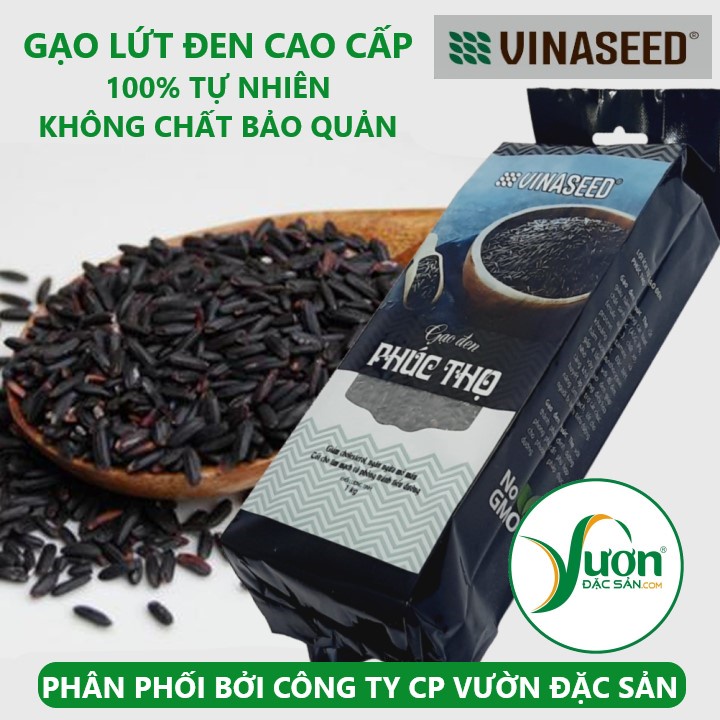 GẠO LỨT ĐEN PHÚC THỌ (Túi 01kg) gạo lức đen Vinaseed tốt cho tim mạch và tiểu đường - giadunggiare.vn