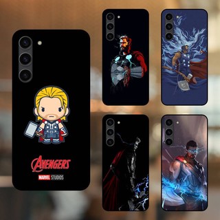 Ốp lưng điện thoại Samsung S23 Plus viền đen Thor Marvel Avengers Siêu Anh Hùng