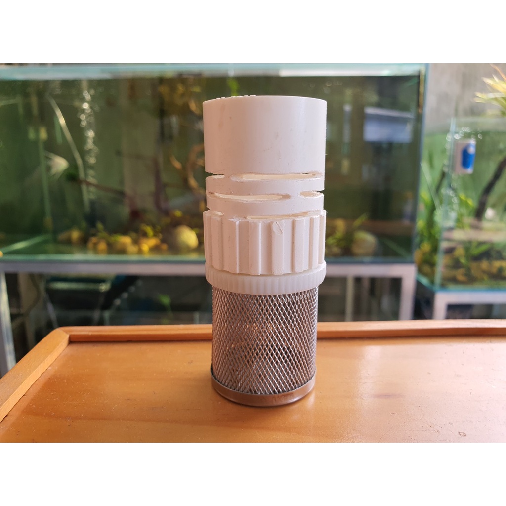Đầu hút đáy bằng inox phi 16/20/25/32mm - Ngăn hút cá tép con vào máy lọc hồ thủy sinh
