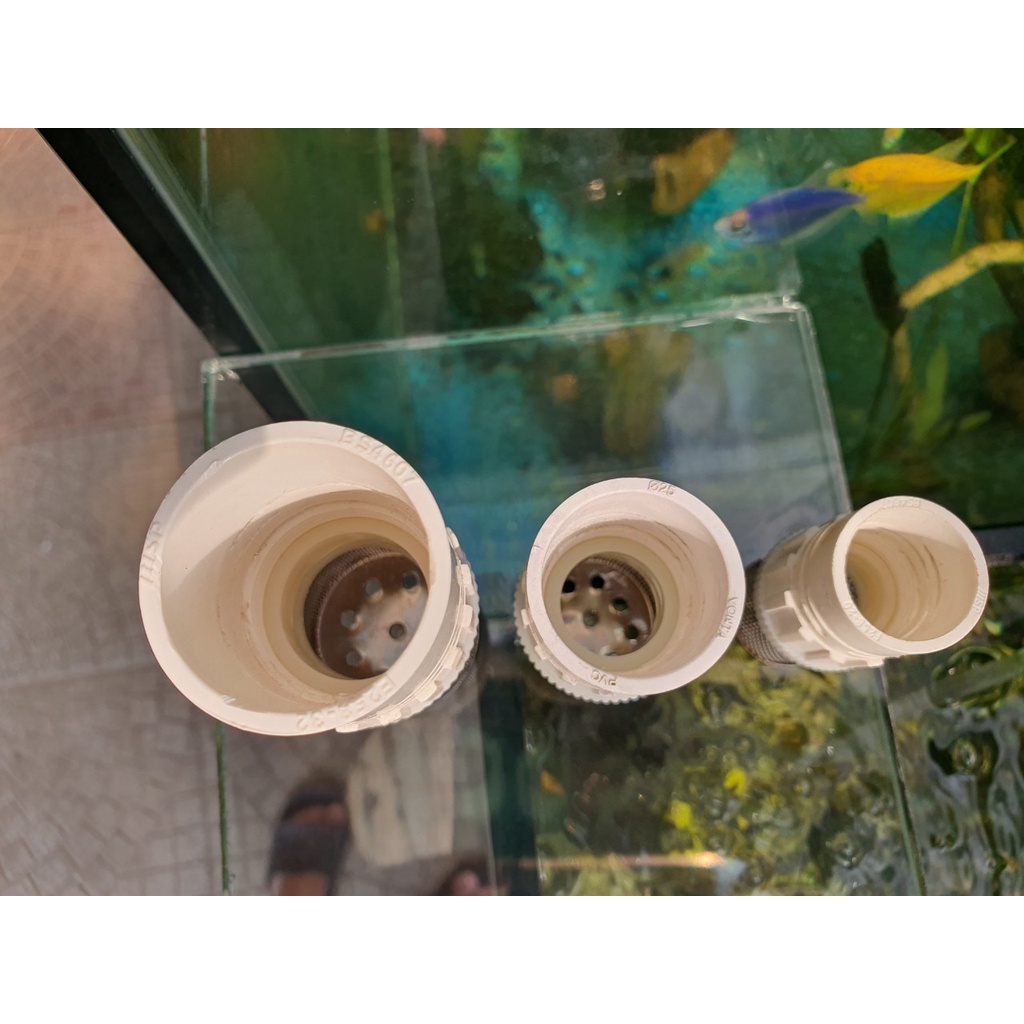 Đầu hút đáy bằng inox phi 16/20/25/32mm - Ngăn hút cá tép con vào máy lọc hồ thủy sinh