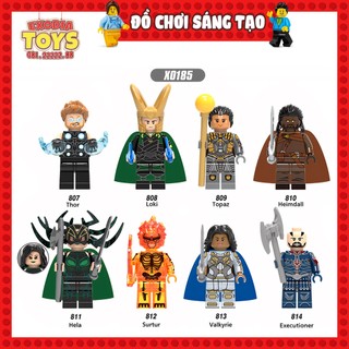 Xếp hình Minifigure Siêu Anh Hùng Marvel Thor Tận Thế Ragnarok - Đồ Chơi Lắp Ghép Sáng Tạo - XINH X0185