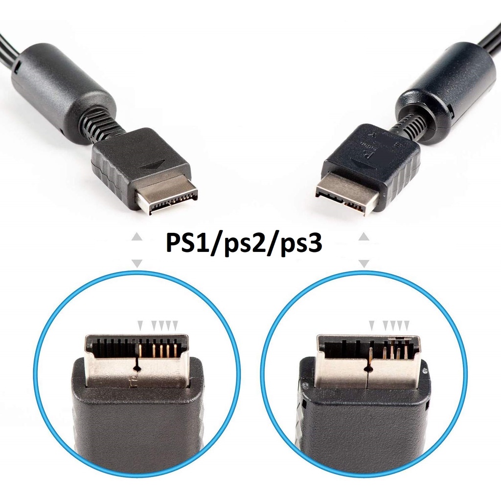 Dây Av ps1 ps2 ps3 Loại Tốt Chất Lượng Cao, Kết Nối Rõ Nét, Playstation/PS2/PSX AV to RCA